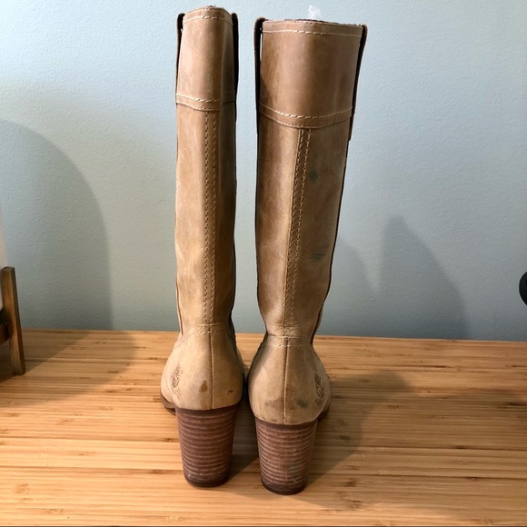 Timberland Earthkeepers Waterproof Leather Suede Rudston Tall Boots Tan - Picture 4 of 8